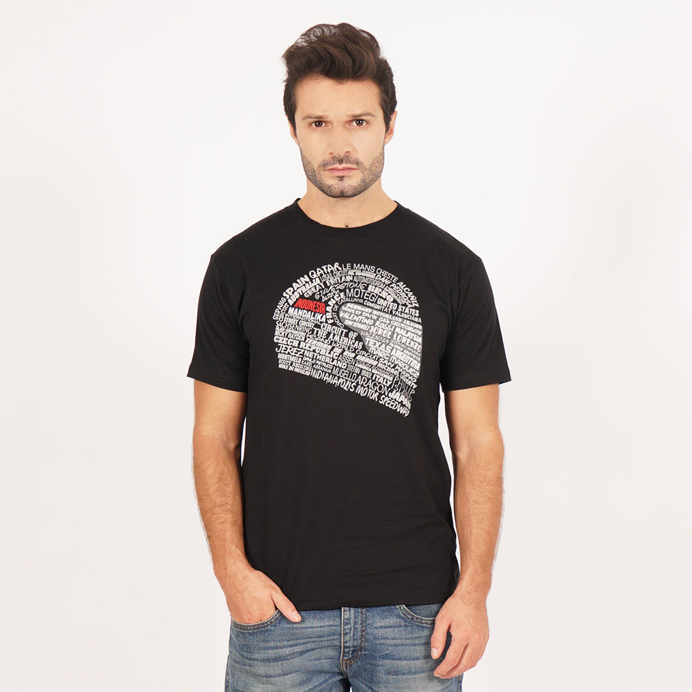 Juaraga MotoGP T-Shirt - The Circuits of MotoGP - Hitam juaraga.id