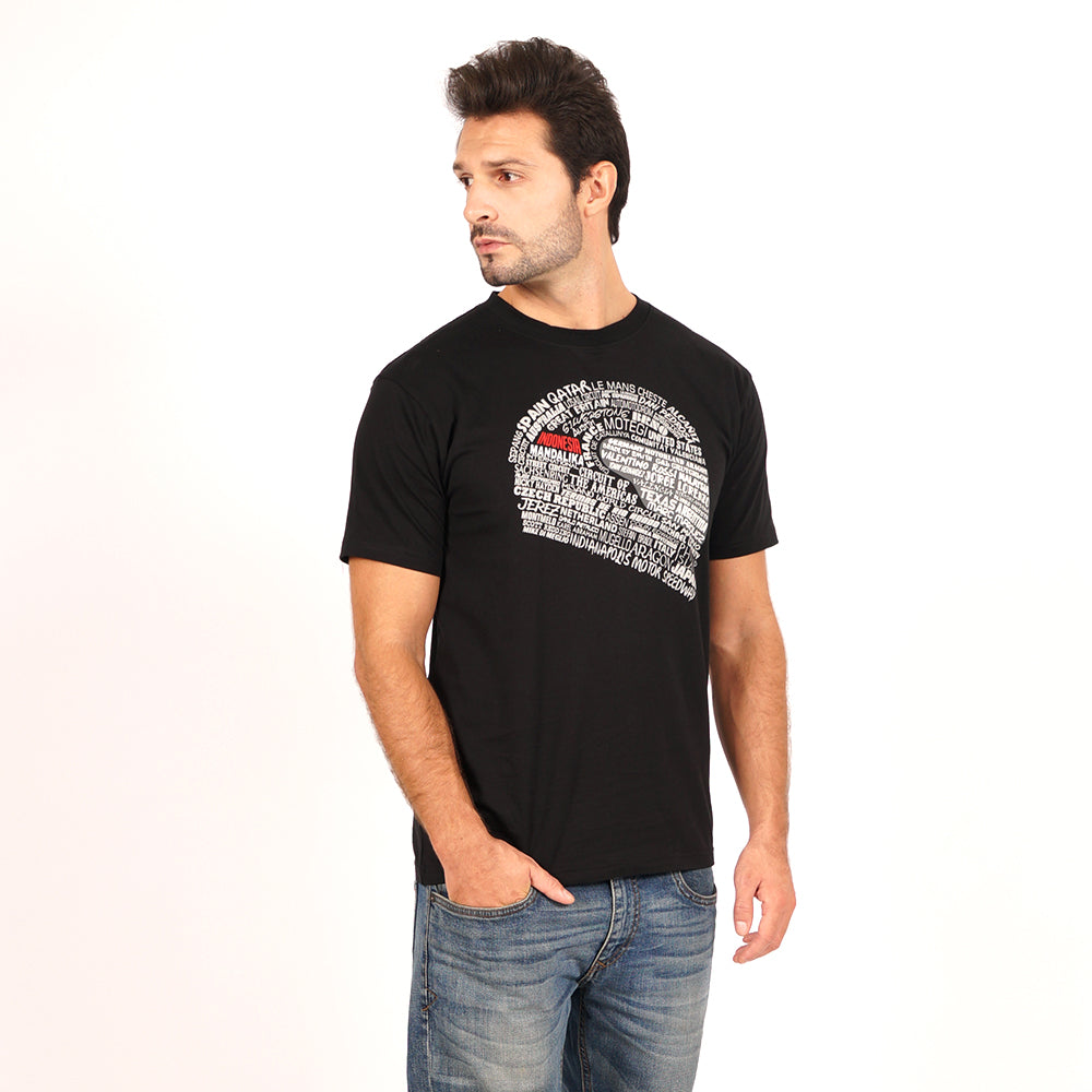 Juaraga MotoGP T-Shirt - The Circuits of MotoGP - Hitam juaraga.id