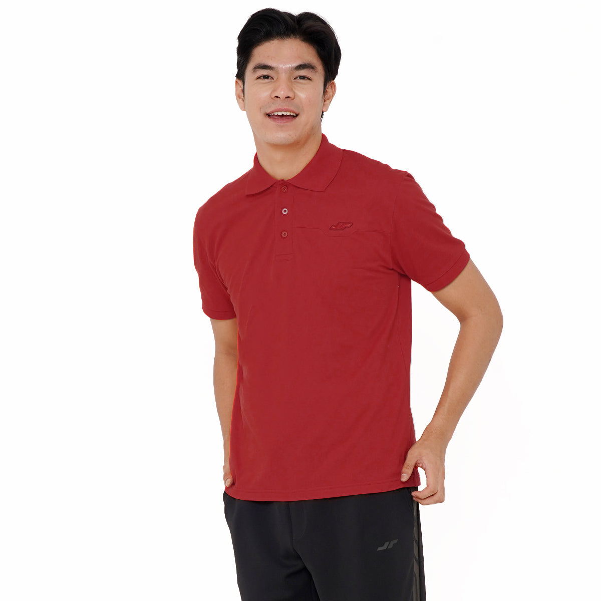 Polo Shirt Pria Signature Maroon