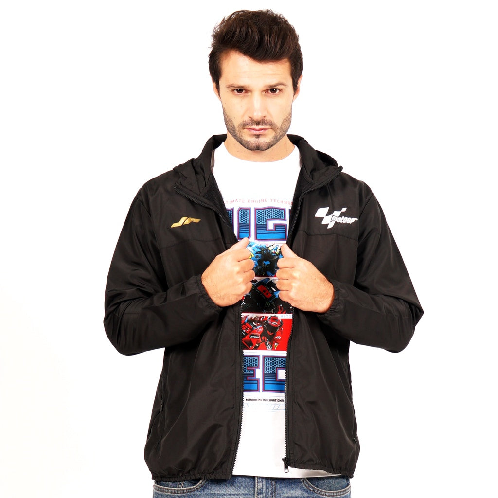Juaraga Wind Breaker Jaket Circuit MotoGP X Juara - Hitam juaraga.id