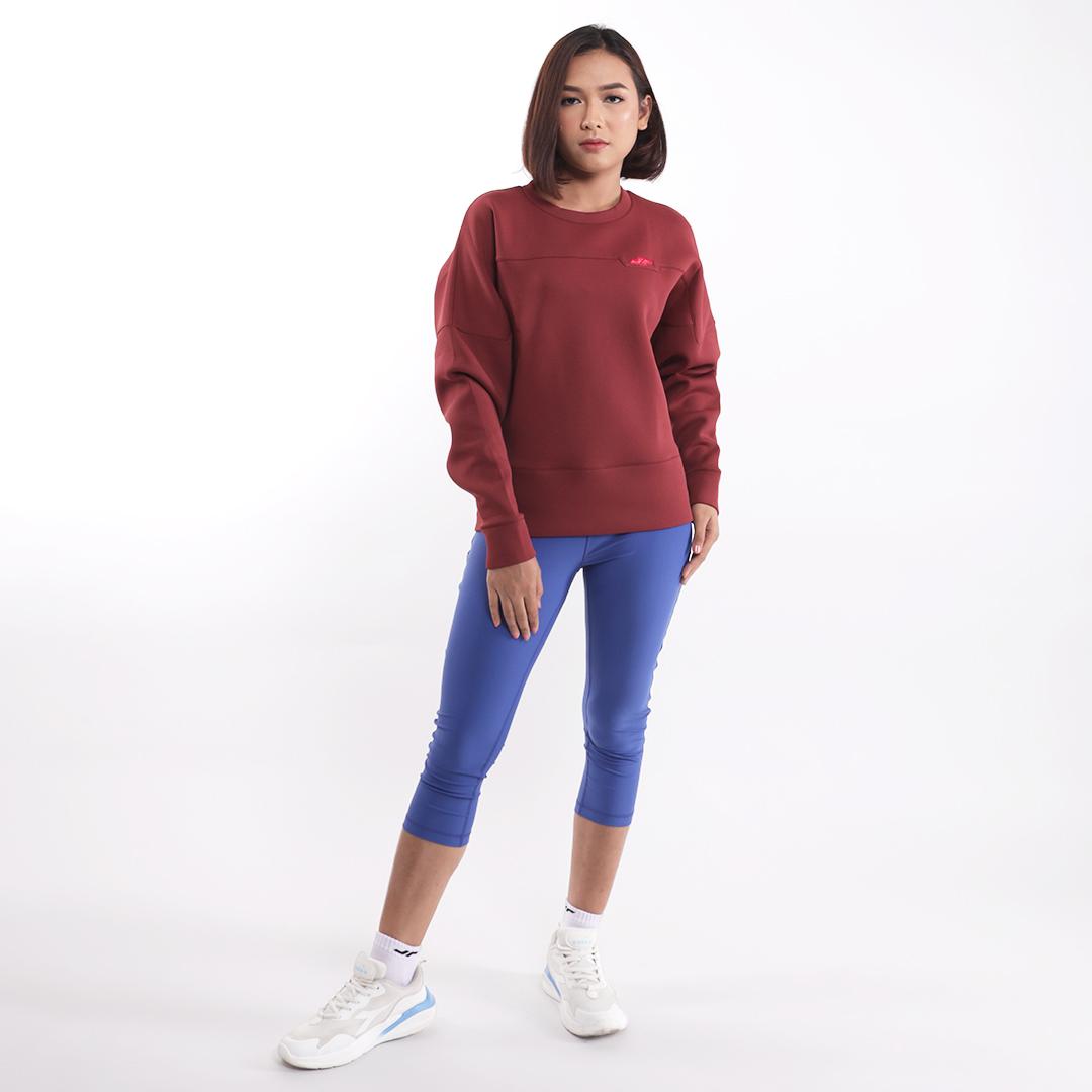 Juaraga Sweater Crewneck - Wanita JR Lite - Merah Maroon