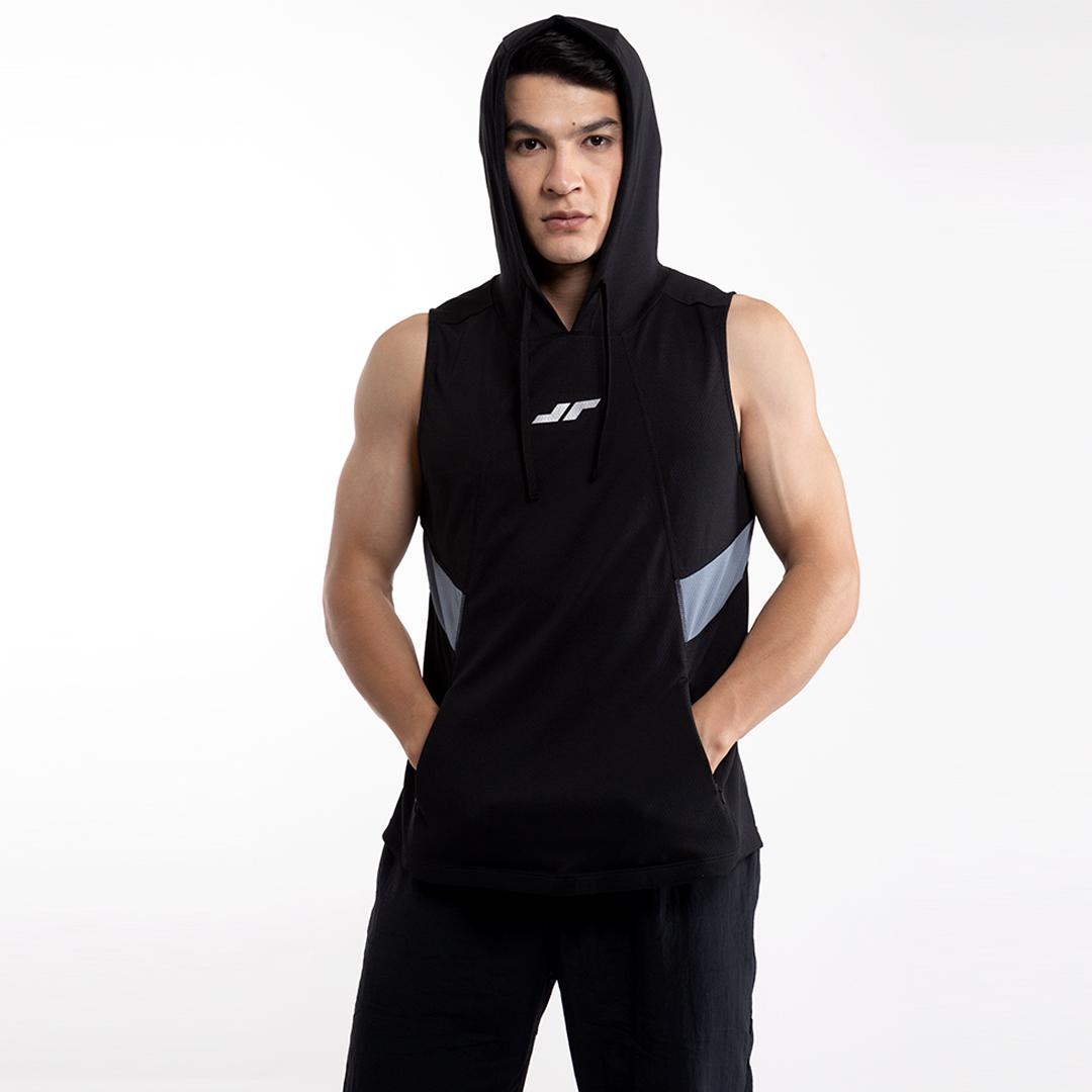 Juaraga Jersey Hoodie Sport - Pria JR Empower - Hitam