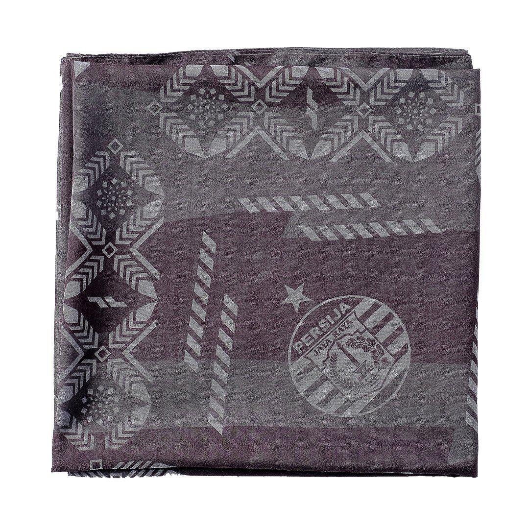 Juaraga Persija Scarf 115x115 cm - Edisi Lebaran 2021 - Hitam juaraga.id
