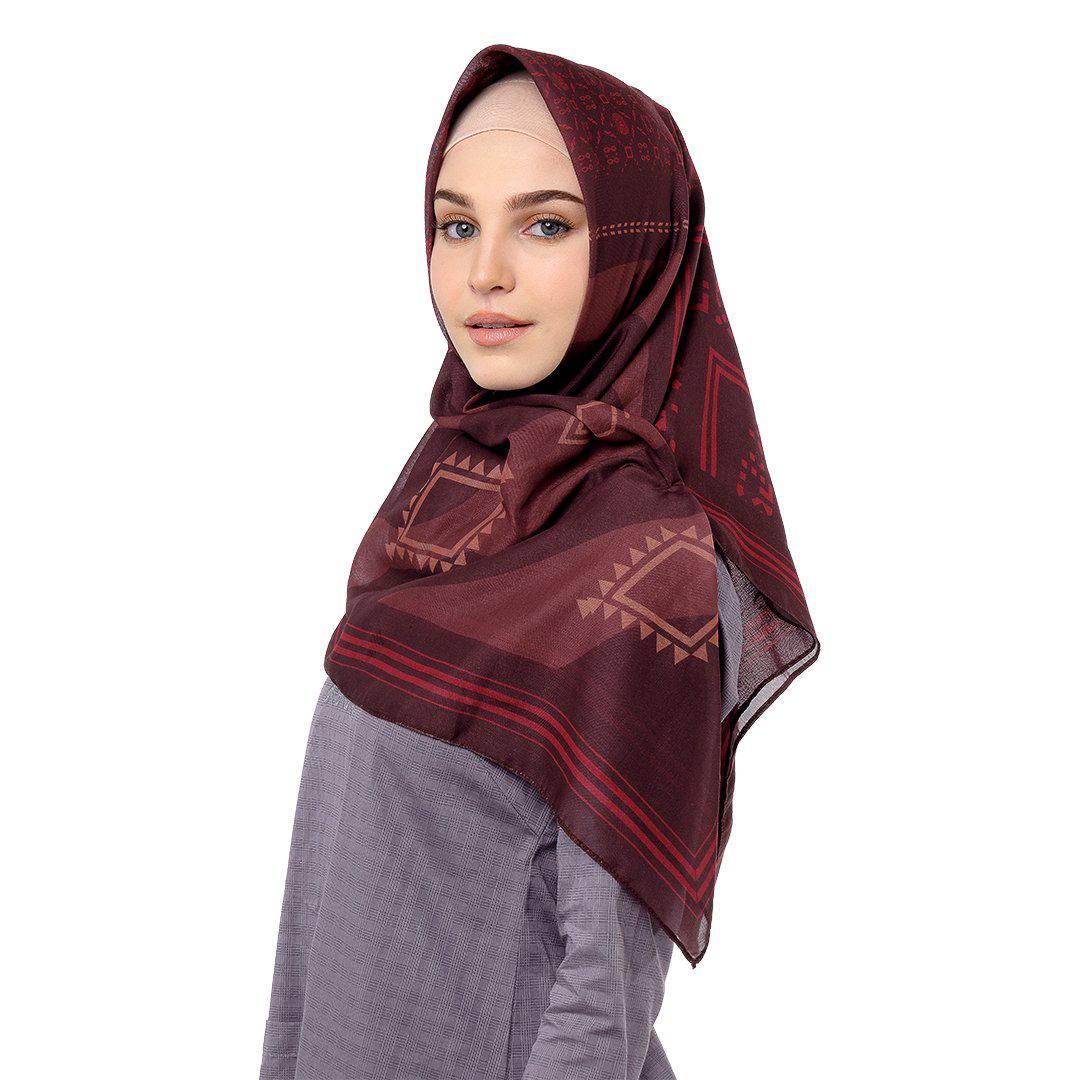 Juaraga Persija Scarf 115x115 cm - Edisi Lebaran 2021 - Merah Maroon juaraga.id