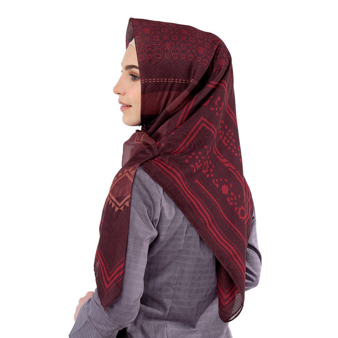 Juaraga Persija Scarf 115x115 cm - Edisi Lebaran 2021 - Merah Maroon juaraga.id