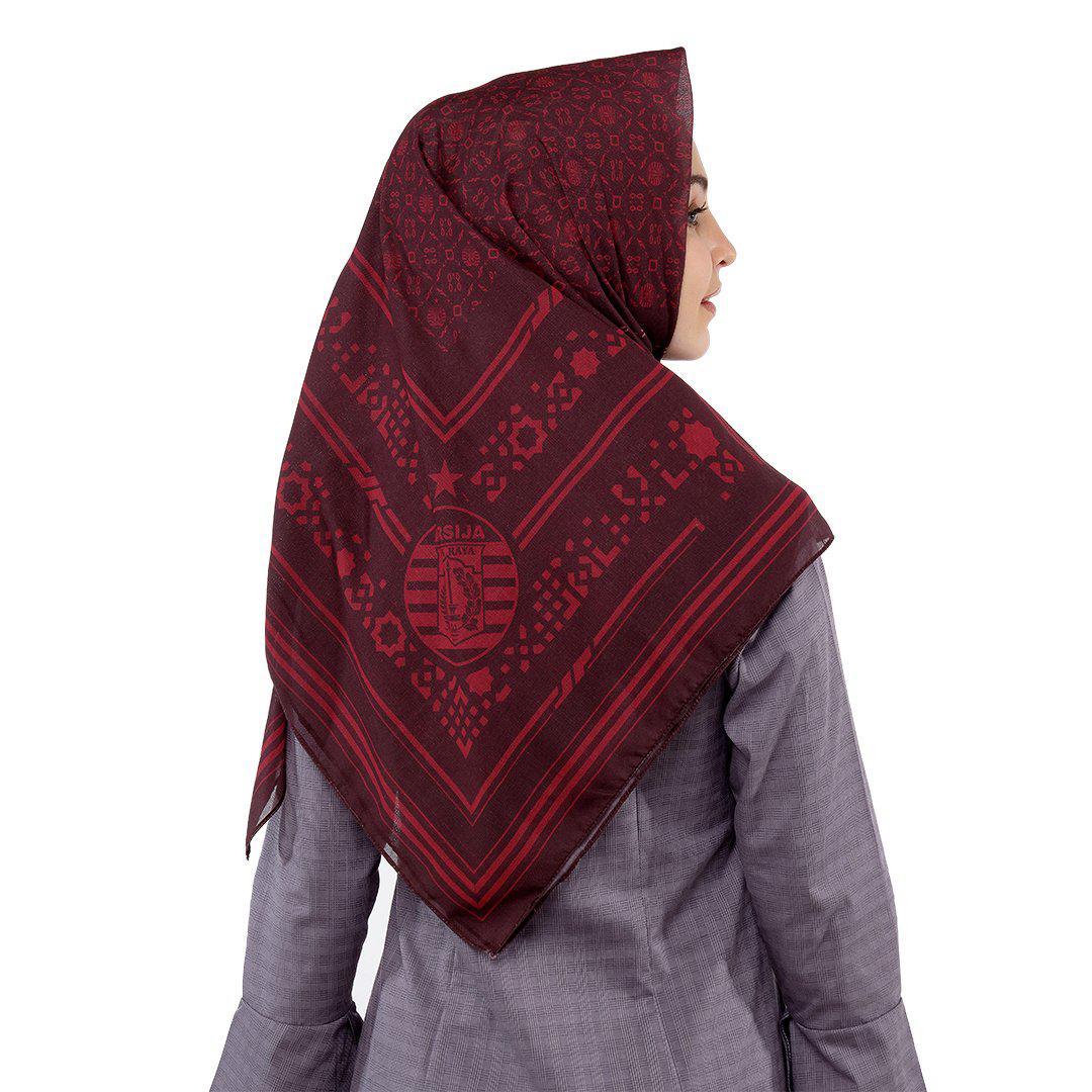 Juaraga Persija Scarf 115x115 cm - Edisi Lebaran 2021 - Merah Maroon juaraga.id