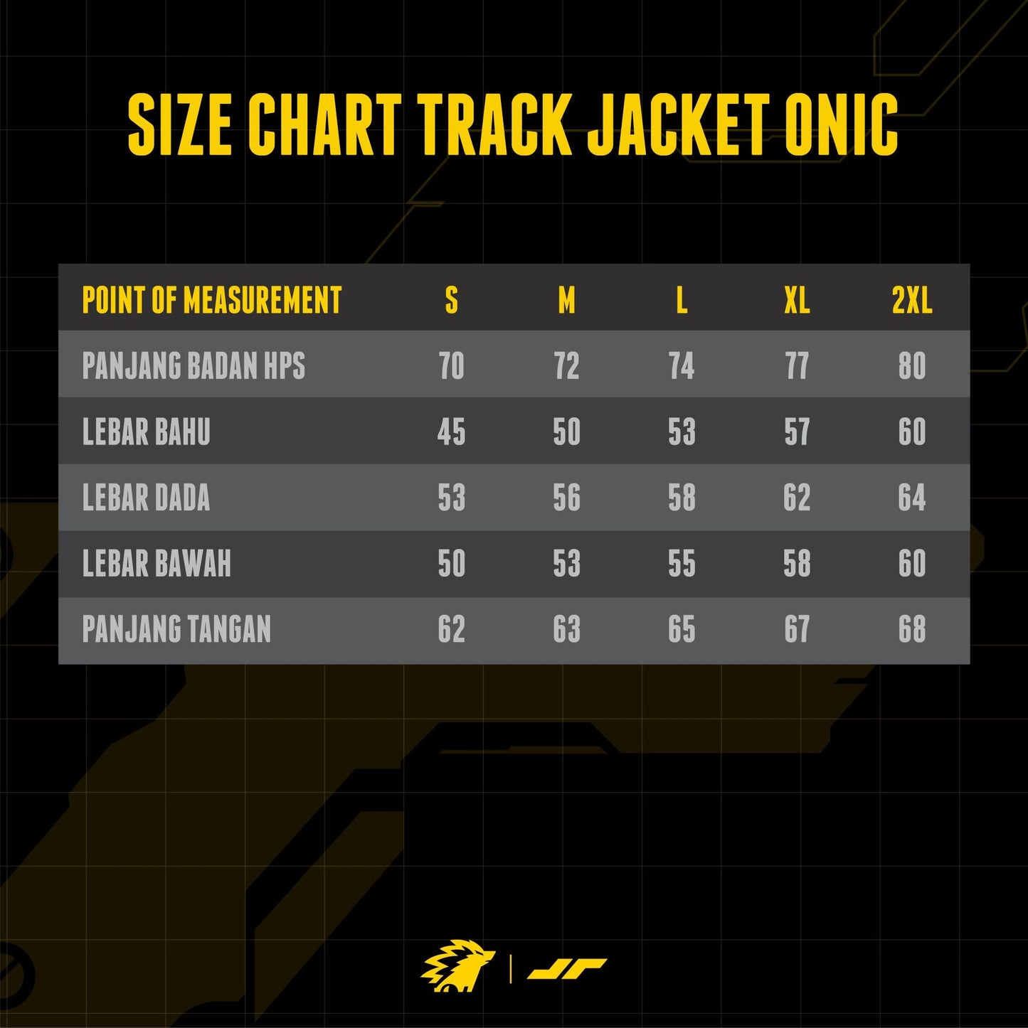 Track Jacket ONIC 2021 Black juaraga.id