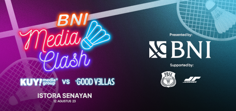 JUARAGA Kembali Menjadi Mitra Apparel & Merchandise Resmi untuk BNI Media Clash 3.0