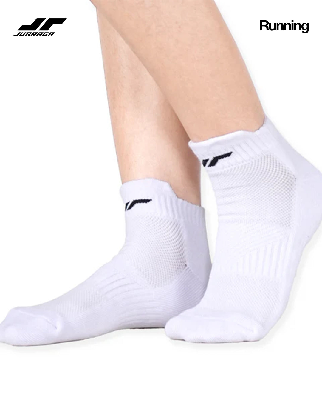Juaraga Kaos Kaki - JR Mid Cushion - Putih