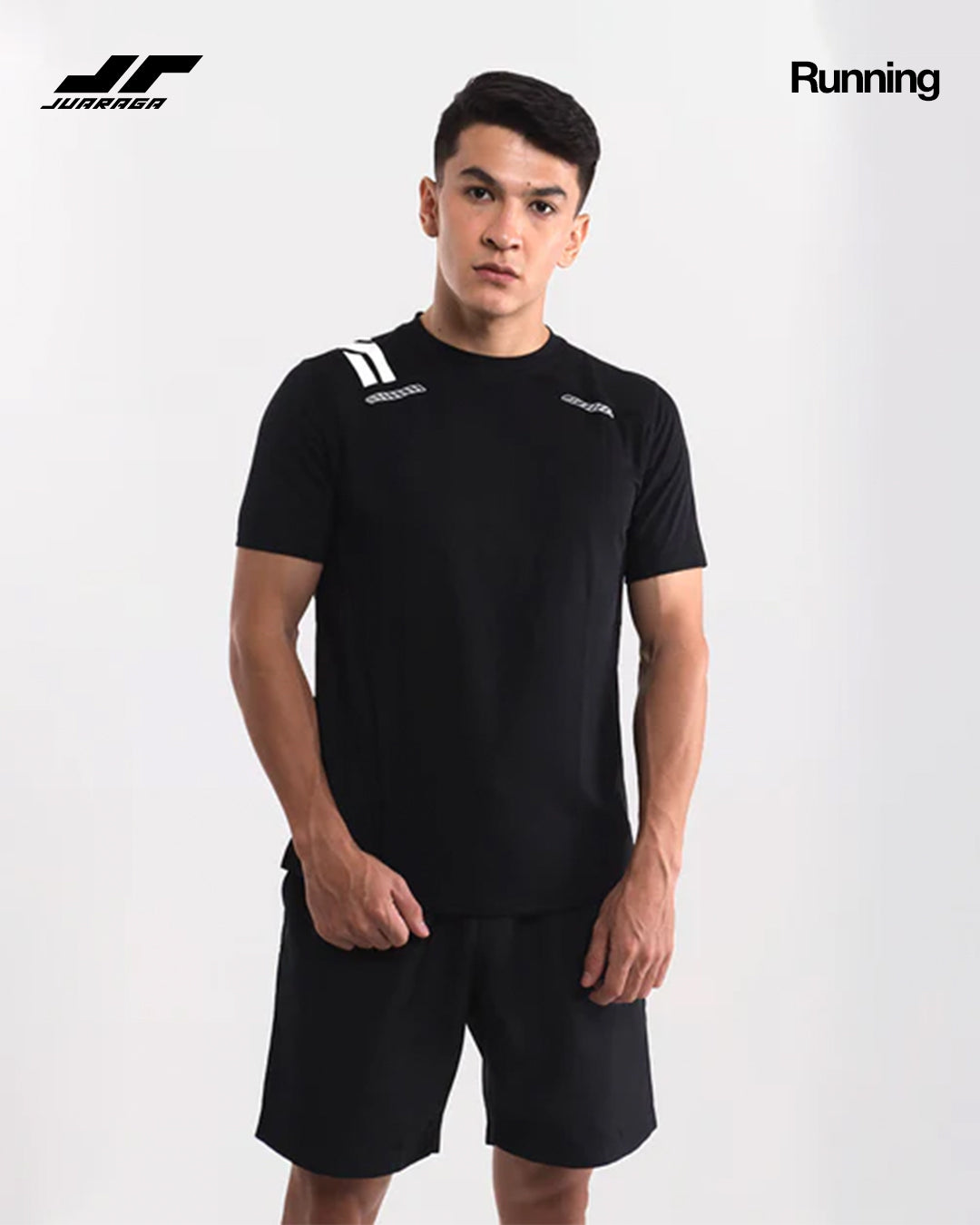 Juaraga Jersey Sport - Pria JR Force - Hitam