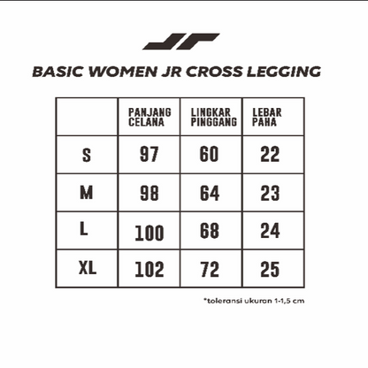 Juaraga Sport Bra / Legging - Wanita JR Cross - Putih Ivory