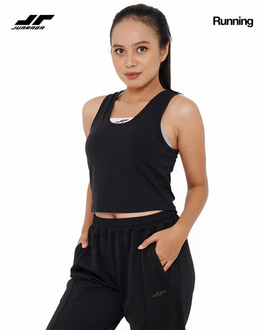 Juaraga Tank Top - Wanita JR Breathe - Hitam
