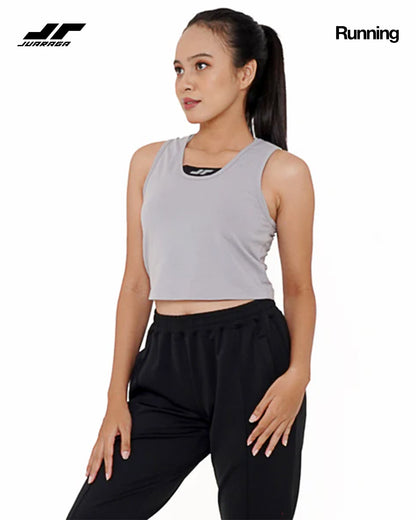 Juaraga Tank Top - Wanita JR Breathe - Abu