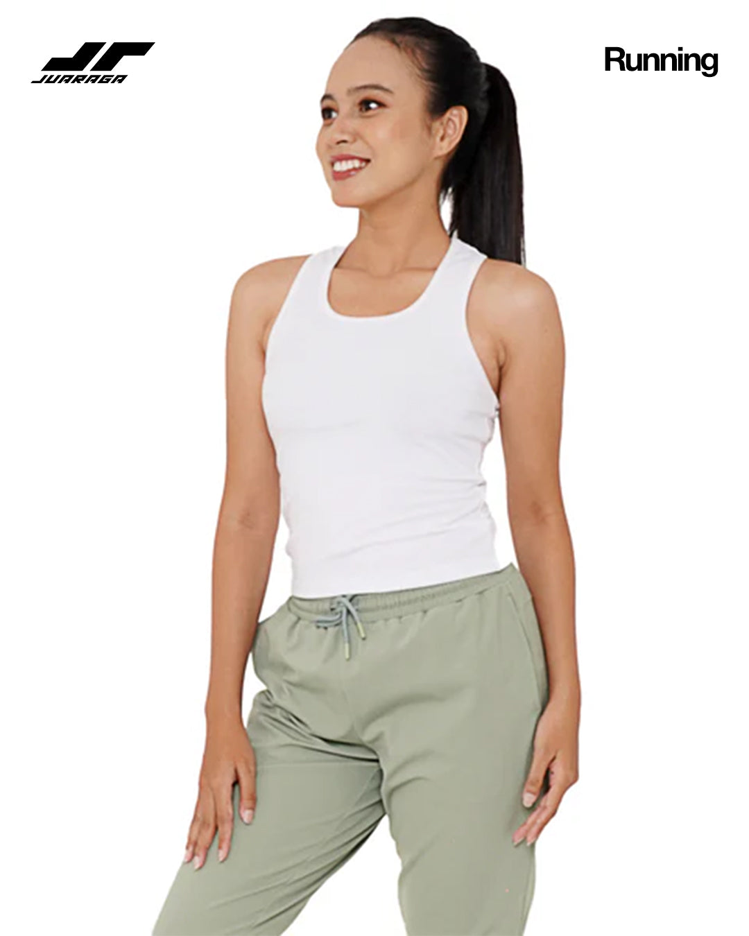 Juaraga Tank Top - Wanita JR Slim - Putih