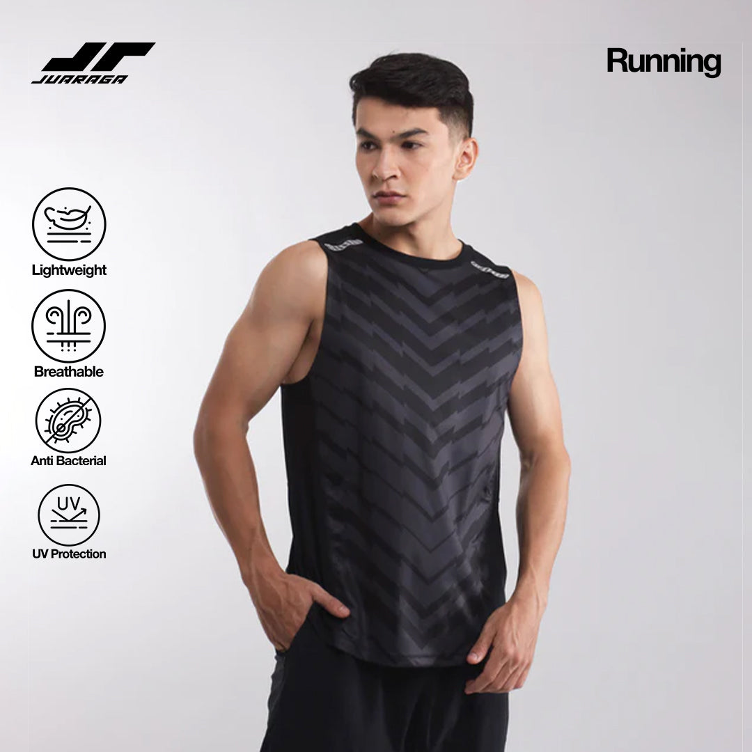 Juaraga Jersey Sport - Pria JR Physical - Hitam