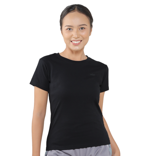 Juaraga T-Shirt - Wanita Jr Essential Tee - Hitam