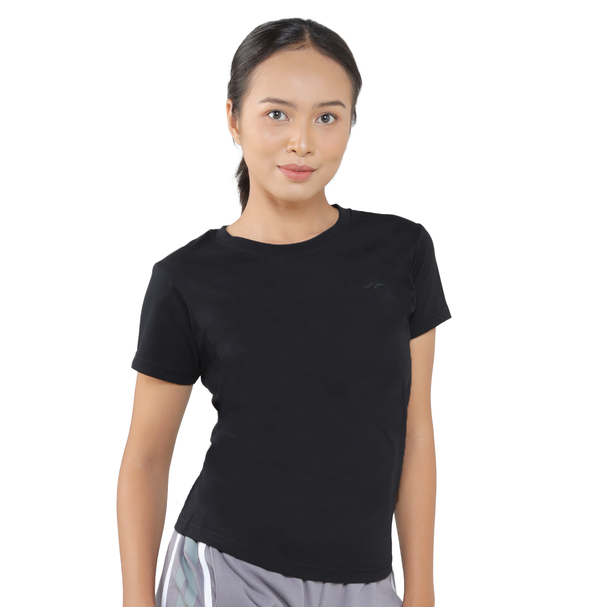 Juaraga T-Shirt - Wanita Jr Essential Tee - Hitam