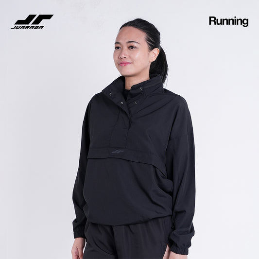 Juaraga Jaket Windbreaker - Wanita JR Wind - Hitam