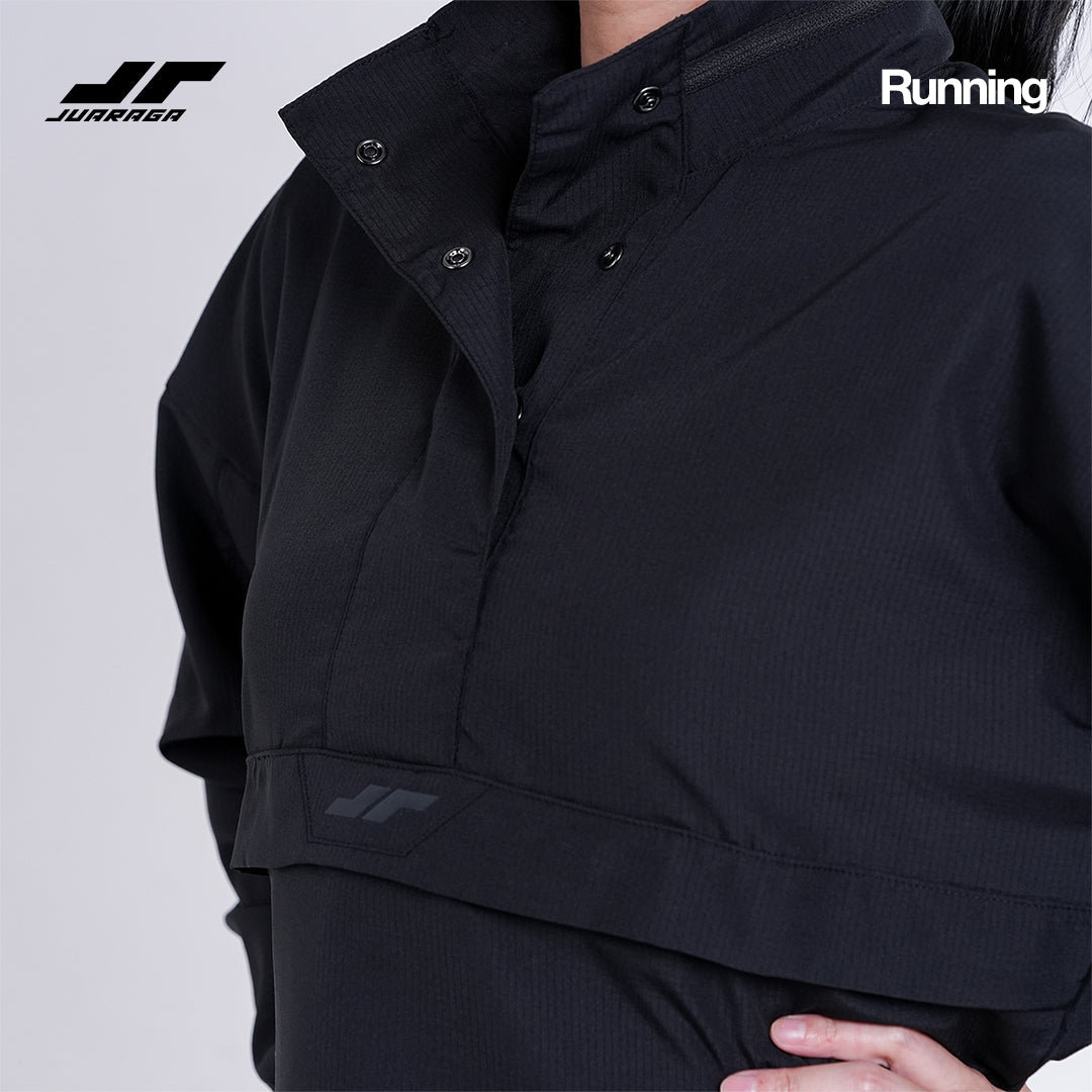 Juaraga Jaket Windbreaker - Wanita JR Wind - Hitam