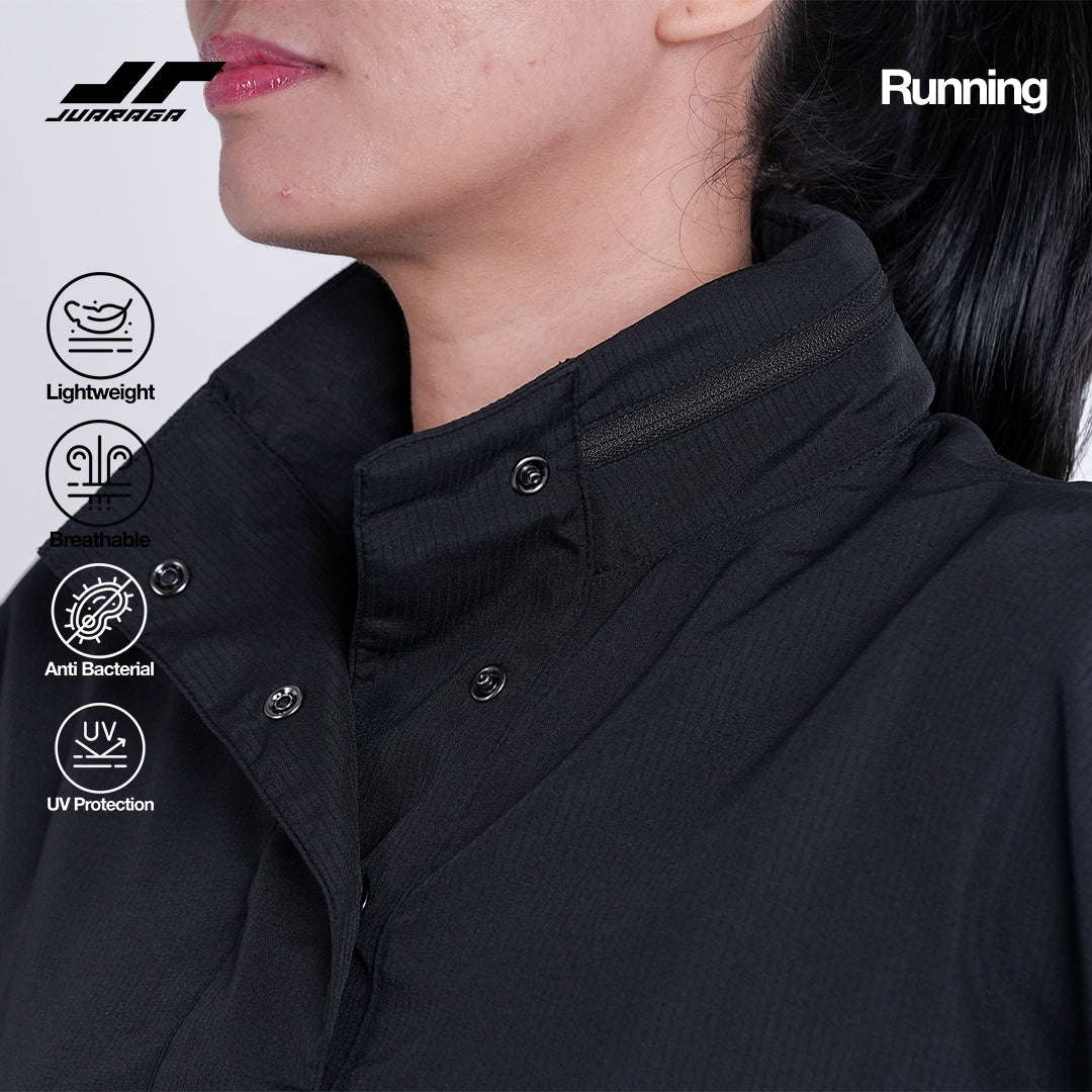 Juaraga Jaket Windbreaker - Wanita JR Wind - Hitam
