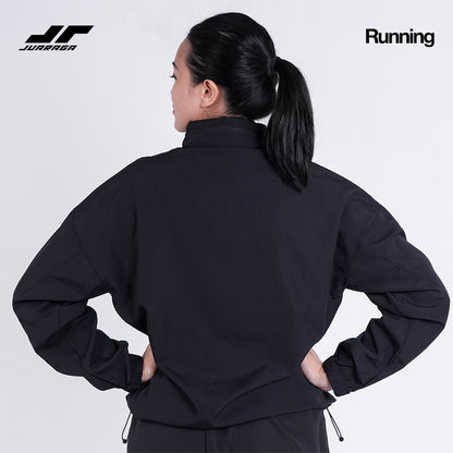 Juaraga Jaket Windbreaker - Wanita JR Wind - Hitam