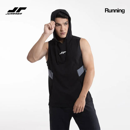 Juaraga Jersey Hoodie Sport - Pria JR Empower - Hitam