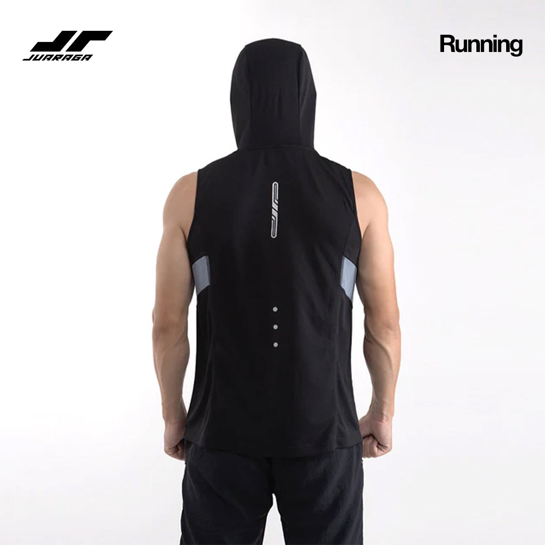 Juaraga Jersey Hoodie Sport - Pria JR Empower - Hitam