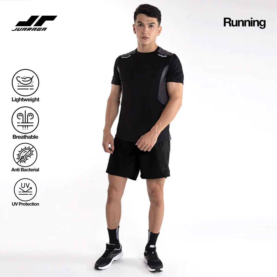 Juaraga Jersey Sport - Pria JR Force - Hitam