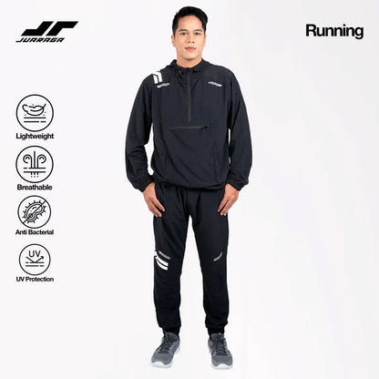 Juaraga Jaket Sport - Pria JR Force - Hitam