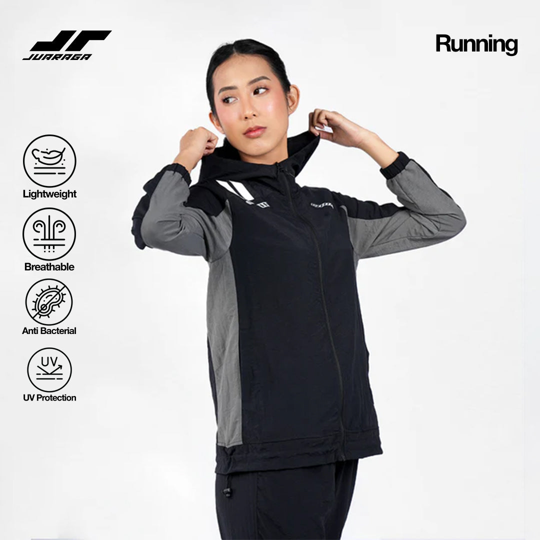 Juaraga Jaket Sport - Women JR Force - Hitam