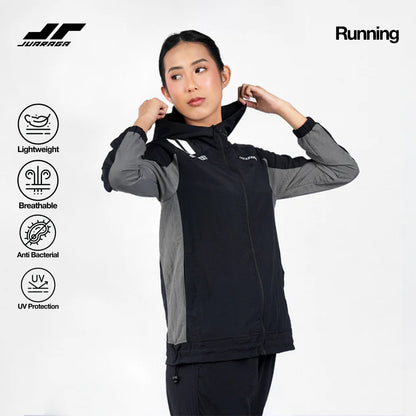 Juaraga Jaket Sport - Women JR Force - Hitam