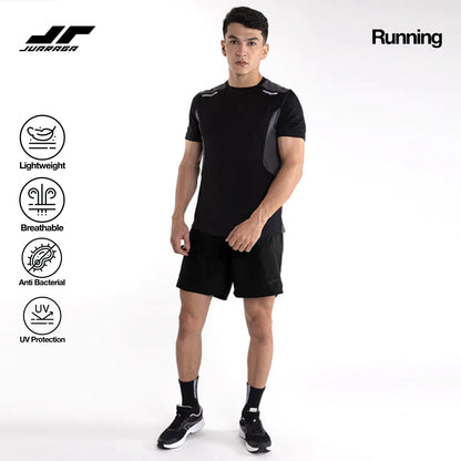 Juaraga Jersey Sport - Pria JR Max - Hitam