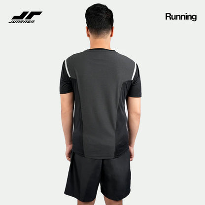 Juaraga Jersey Sport - Pria JR Running - Hitam
