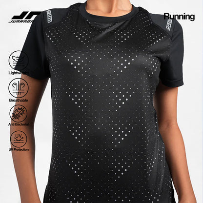 Juaraga Jersey Sport - Wanita JR Running - Hitam