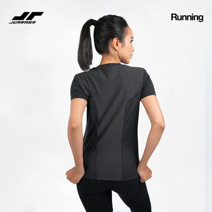 Juaraga Jersey Sport - Wanita JR Running - Hitam