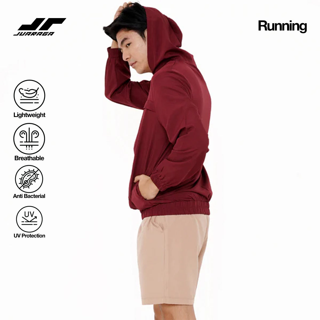 Juaraga Jaket Casual - Pria JR Supreme - Merah Maroon
