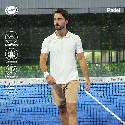 Juaraga Padel Axis Polo Shirt Jersey - White