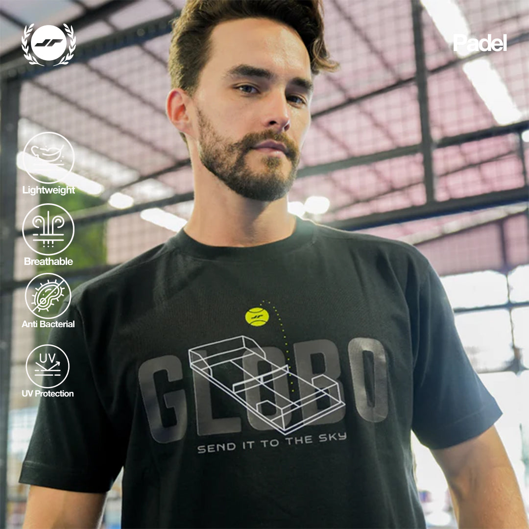 Juaraga Padel T Shirt Globo - Black