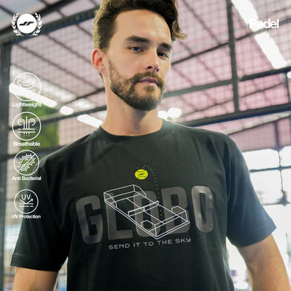 Juaraga Padel T Shirt Globo - Black