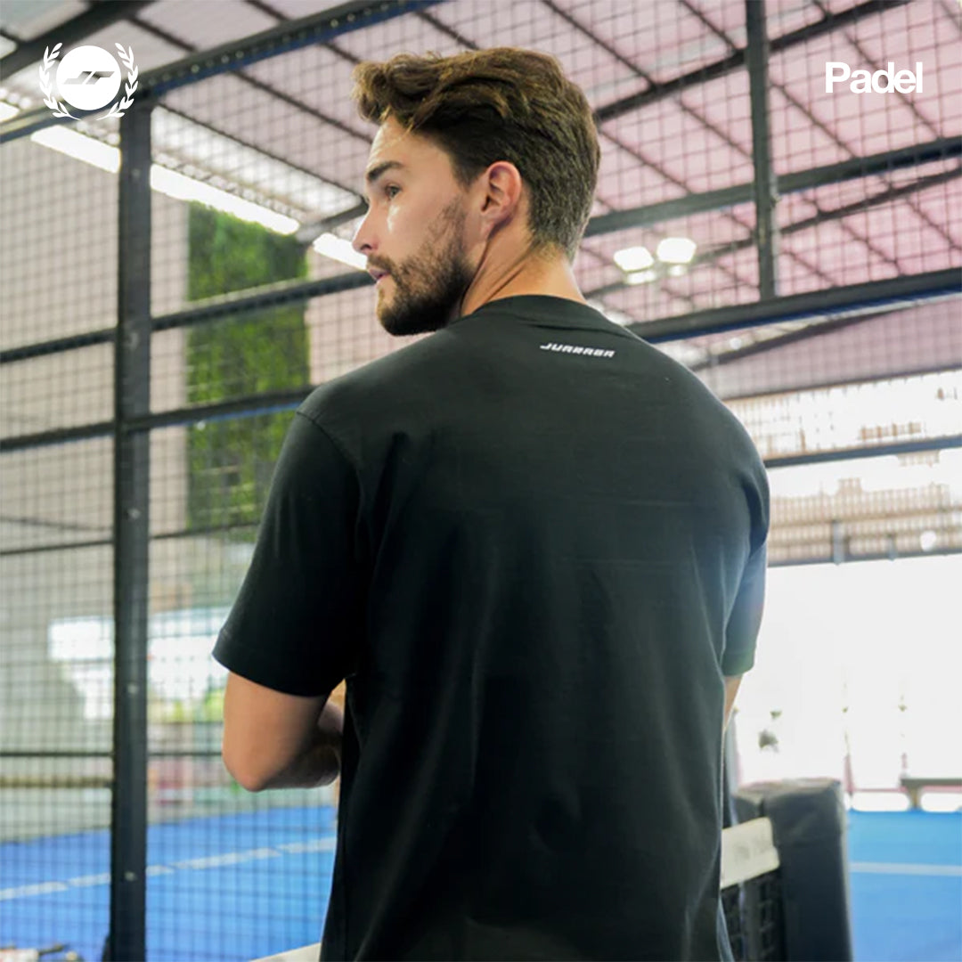 Juaraga Padel T Shirt Globo - Black