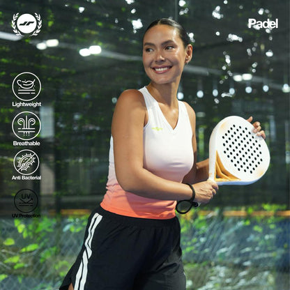 Juaraga Jersey Padel Women Ombre Sleeveless - Orange