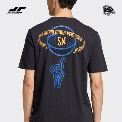 Juaraga Satria Muda T Shirt Spinball -  Black