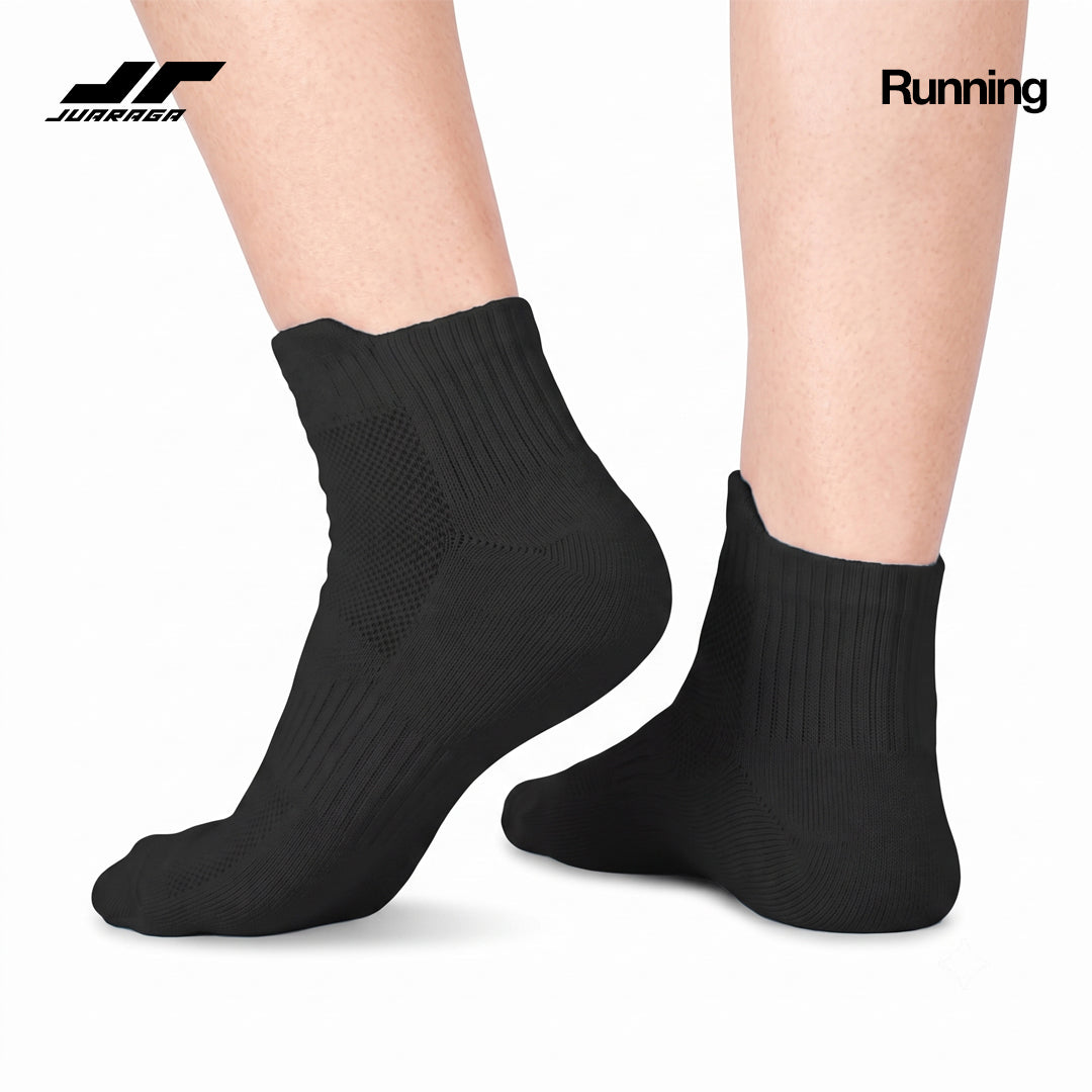 Juaraga Kaos Kaki - JR Mid Cushion - Hitam