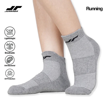 Juaraga Kaos Kaki - JR Mid Cushion - Abu
