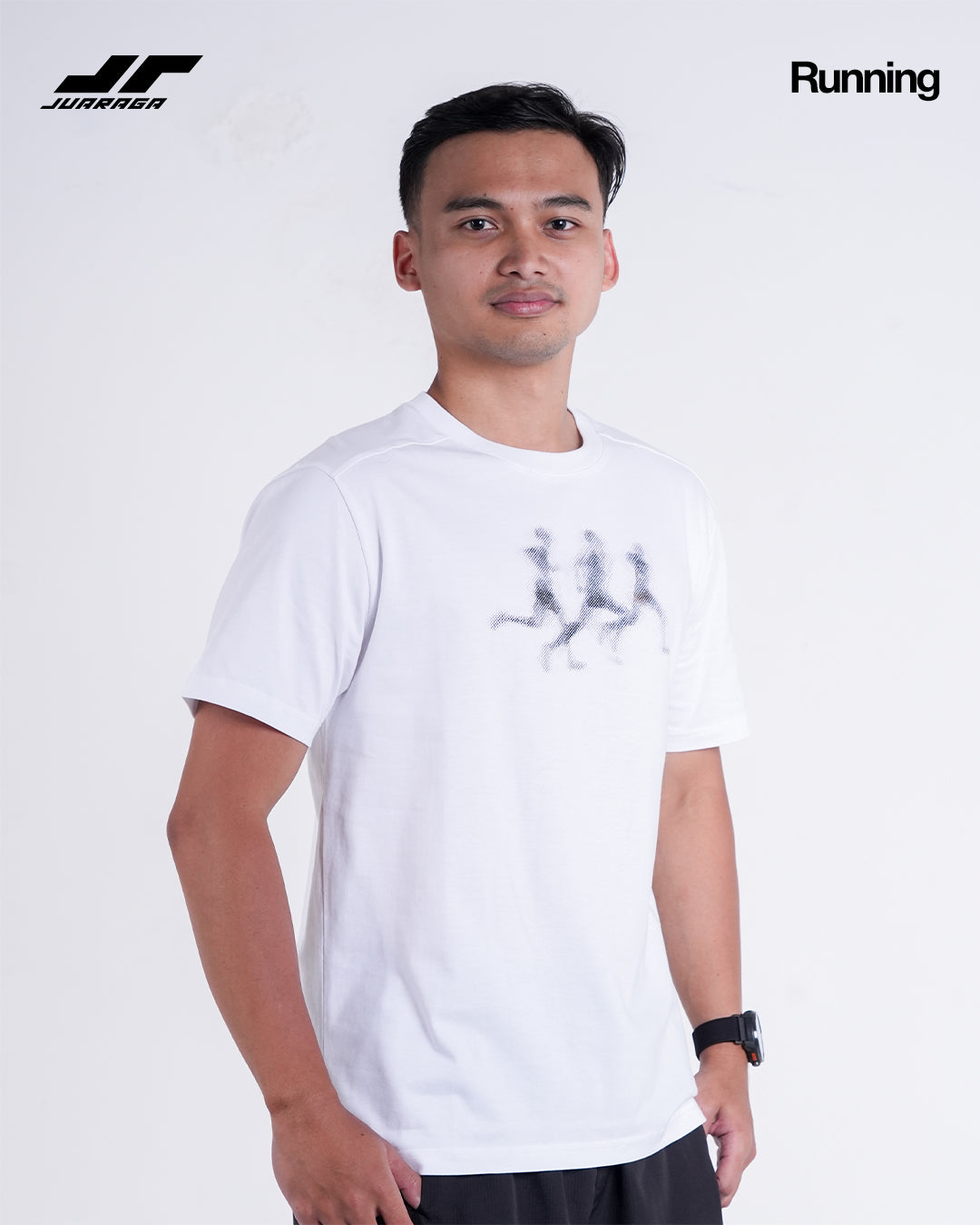 Juaraga T-Shirt Running Flow - White
