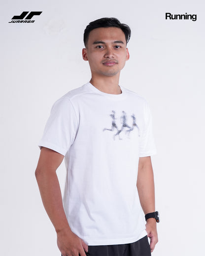 Juaraga T-Shirt Running Flow - White