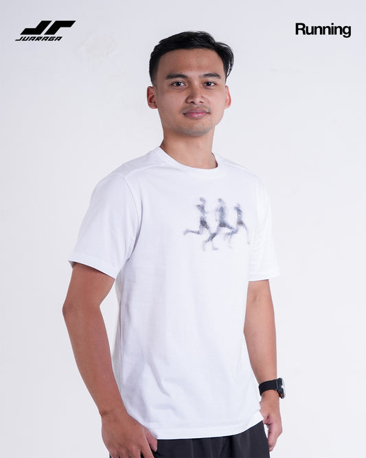 Juaraga T-Shirt Running Flow - White