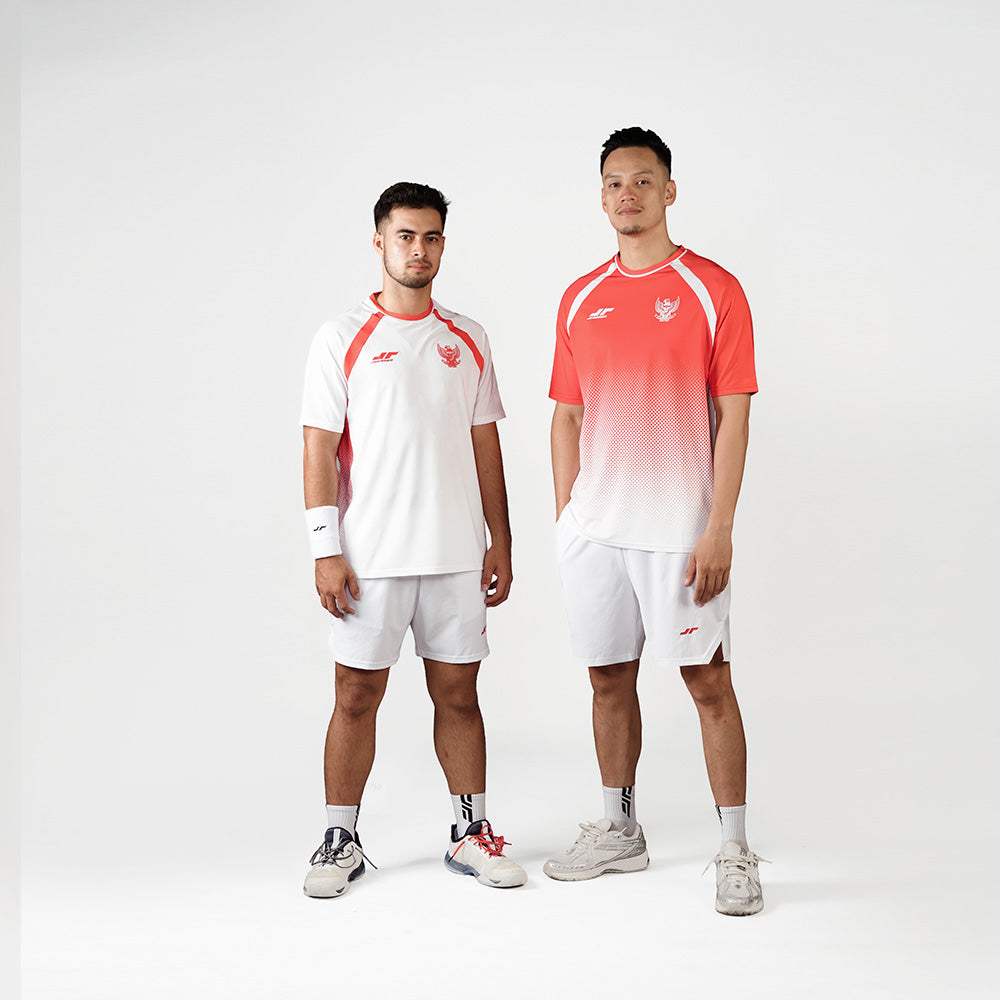 Juaraga Jersey Official Tim Nasional Padel Indonesia - Men - Red & White