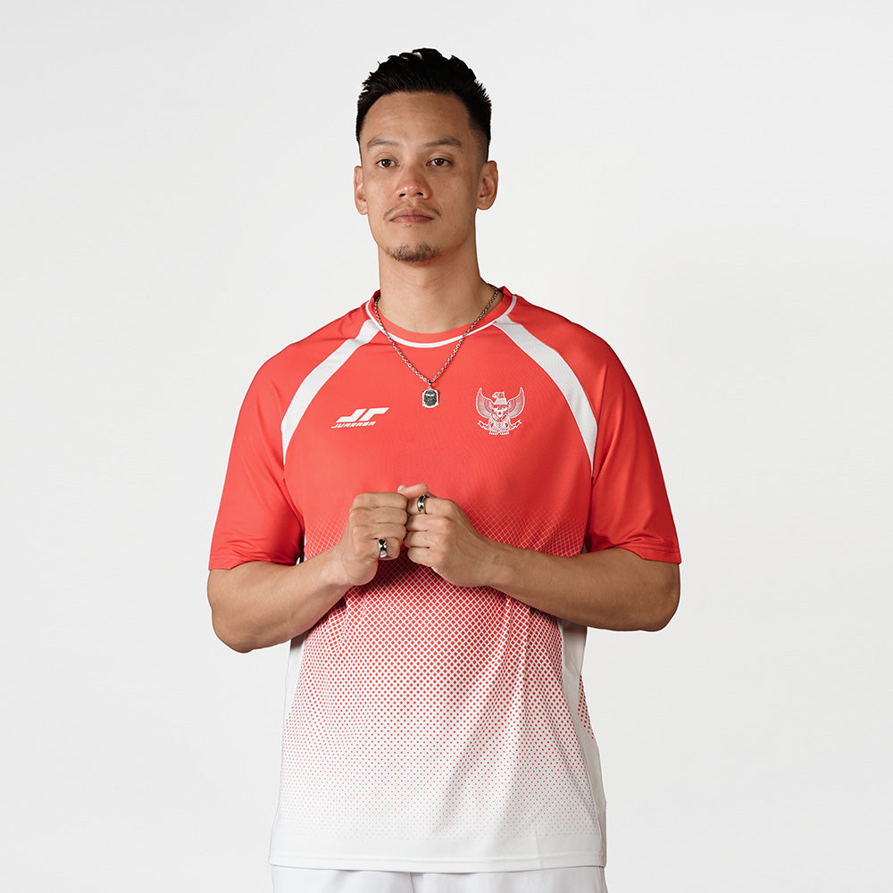 Juaraga Jersey Official Tim Nasional Padel Indonesia - Men - Red & White