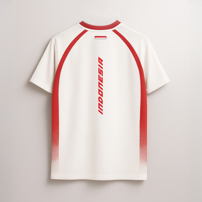 Juaraga Jersey Official Tim Nasional Padel Indonesia - Men - Red & White